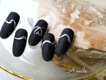 エーネイルズ 心斎橋(A.nails)/マット手描き