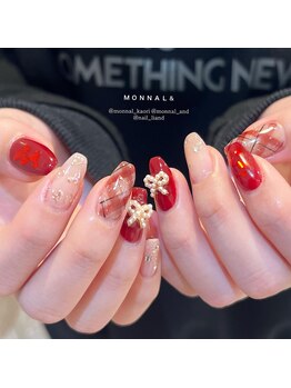 モナールアンド(MONNAL&)/クリスマスネイル♪