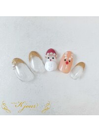 サンタさんネイル