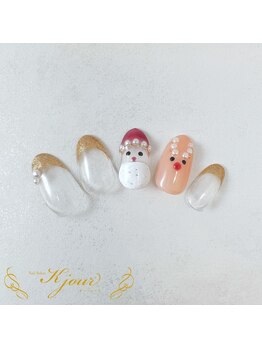 サンタさんネイル