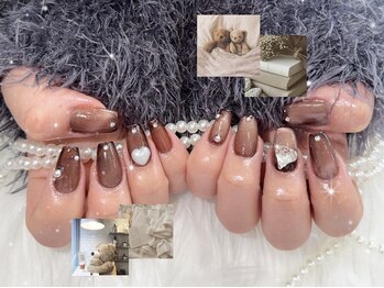 キャンディドロップネイル(CANDY DROP NAIL)/ブラウンハートネイル