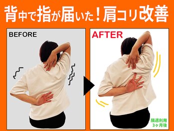 ストレッチ専門店ストレチックス学園前店/【実例：手組】隔週3ヵ月の変化