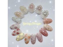 ネイルサロン エーレ 梅田店(Ehre)の雰囲気（春先取りデザイン♪ツイード/ぷっくりお花/薔薇）