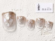 アイネイルズ 渋谷店(I nails)/クリアシェルフット￥9480