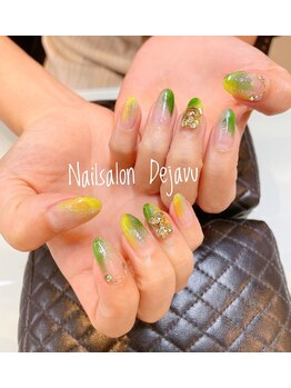 デジャヴ(Dejavu)/クリア塗りかけネイル