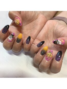 マリアンジュ(MariAnju)/ジェルネイル★Halloween nail