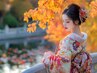 【和装えりあし白雪美肌】 お顔～えりあし剃り+超音波美顔器+美白P 80分