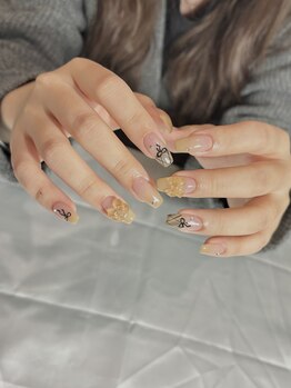 【フリー/チェックネイル】