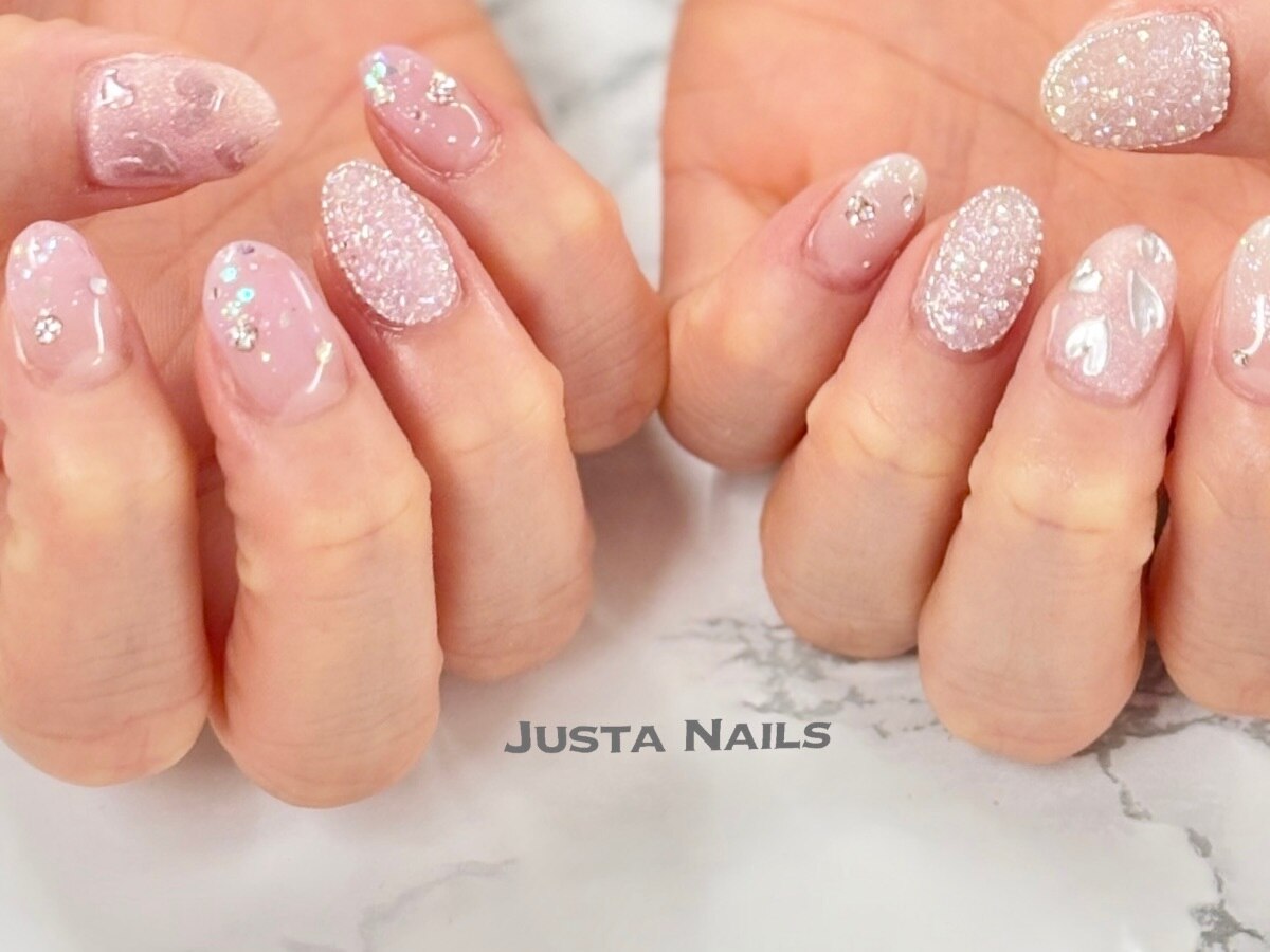 102))ハートネイル ストーンネイルチップ 付け爪 ボルドー フレンチ