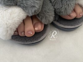 春フットネイル