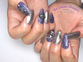 【ロングネイル】キラキラネイル