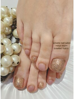 プライベート ネイルサロン マーマ(murmur)/キラキラワンカラー