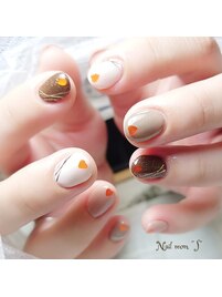 ハートホロネイル