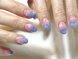 【Maiko.w】夏色花火ネイル