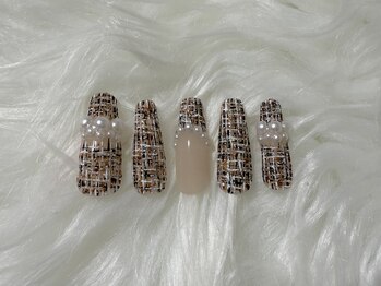 ネイルサロン グロッシー(Nail salon glossy)/秋から大人気のツイードネイル