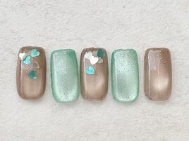 ハート×ミントカラー