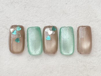 ハート×ミントカラー