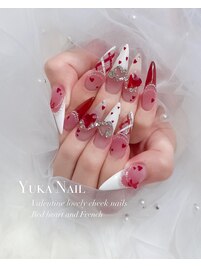 VALENTINE♪お色気チークネイル