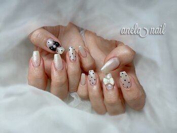 アネラネイル(anela nail)の写真/【持ち込み大歓迎★画像：フリー90分ご新規様7,880円】町田の高リピート率サロン！パーツも多数ご用意♪