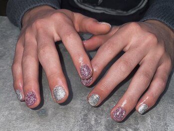 オムネイル 渋谷(HOMME NAIL)/フラッシュネイル ¥7.100