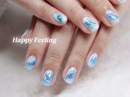 ブルーとホワイトのニュアンス