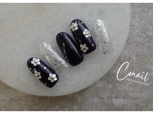 コーネル(CONAIL)/《90分A》ホロフラワーネイル