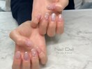 クリアフラワーネイル