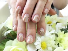 プルミエ ネイル(Premier Nail)/サテンブラウン☆斜めフレンチ