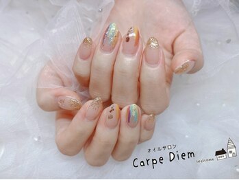 カルプディエム(Carpe Diem)の写真/《毎月かわる定額コースあり》きれいめ、上品系デザイン多数!オフスネイル、日常ネイル必見!