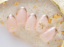 ホワイトネイル 京都河原町店(WHITE NAIL)/細ラインフレンチネイル