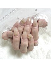 ミニョン(Minyon)/リボン×ベージュフラッシュ