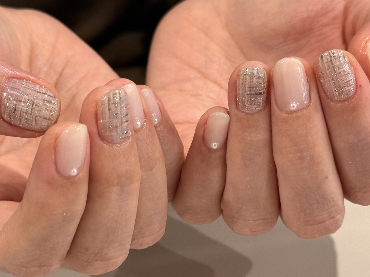 2026年春トレンド】ホワイト ツイードのネイルデザイン集｜人気順｜5