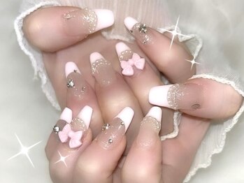 プティネイル 池袋(Puty Nail)/ピンクフレンチネイル　スカルプ