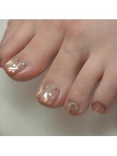 ｋｕｕｋｉ ｎａｉｌ【クウキネイル】透明感/ショートネイル/ニュアンス/うるうる奥行きマグネットネイル