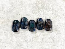グラッドネイル 新宿店(GLAD nail)/インク天然石ニュアンスネイル