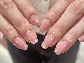 ラメフレンチ