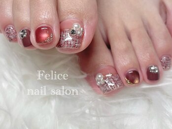 フェリーチェ(Felice)/ツイード/マグネット/ピンク