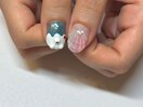 メロンソーダネイル