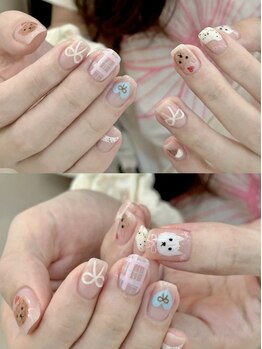 レリーズ ネイル(Lelys nail)の写真/持ち込みデザインもお任せください◎いつもと一味違うお洒落デザインを楽しみたいを叶えるお手伝いを。