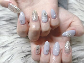 アンジュ(Ange)/結晶/持ち込み/冬ネイル