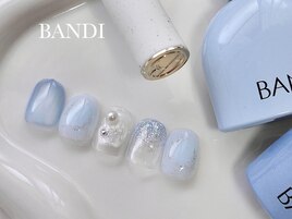 クリア梅雨ネイル