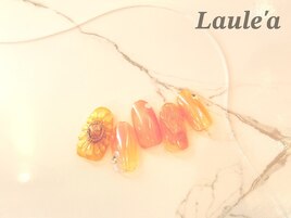 ぷっくり向日葵ネイル