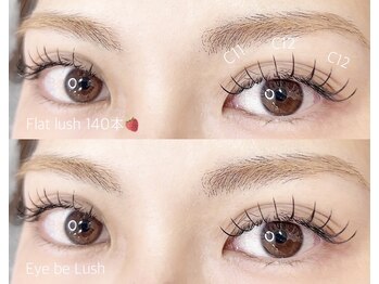 アイビーラッシュ(Eye be Lush)/フラットラッシュ140本