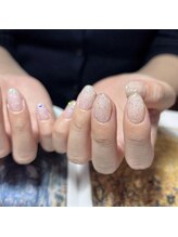 プリュネ(Prune)/ホロ/ホワイト/冬ネイル