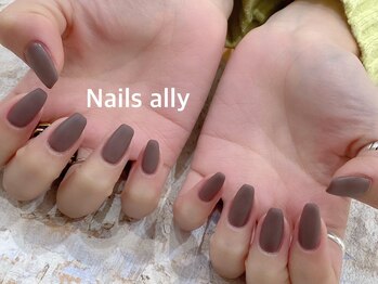 ネイルズアリー 立川店(Nails ally)/ワンカラー×マットコート