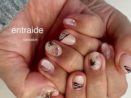 バレンタインネイル