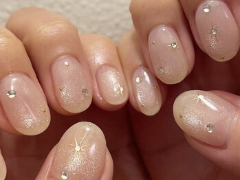 ジュイール ネイル 千葉店(Jouir nail)/華奢なゴールドアート