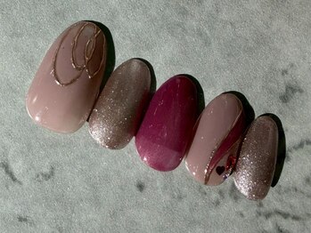 エヌリアン(N.lian)/バレンタインネイル¥12100