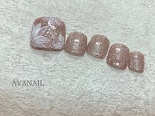 アバネイル 藤が丘(AVA NAIL)/【手描きお花ネイル】
