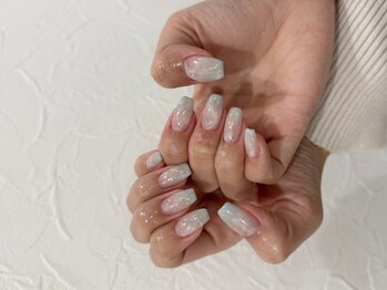 リアン 大宮(Rian)/ニュアンス/塗りかけ/氷ネイル